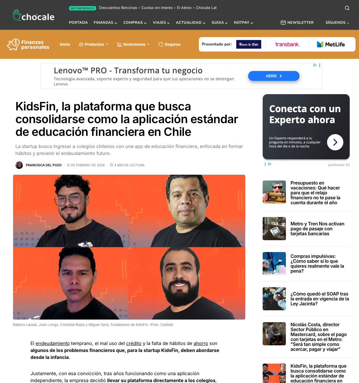 Hoy damos un paso enorme con Kidsfin